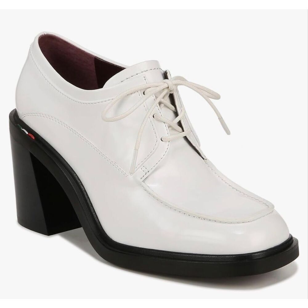 Franco Sarto Womens Preston Chunky Heel Lace Up Oxfords Size 10